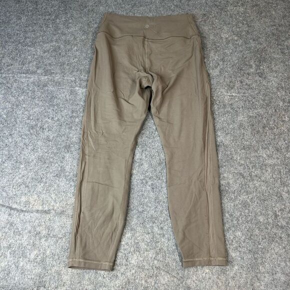 Athleta Leggings Womens Small Transcend Mesh 7/8 Tight High Rise Tan Athleisure - Picture 7 of 7